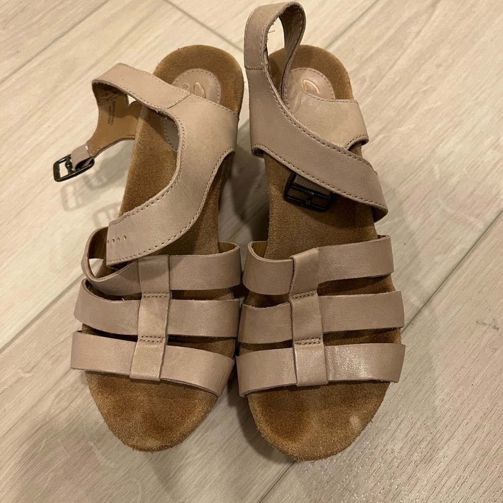 Clark’s Leather Wedges